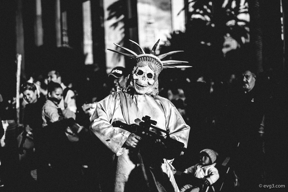 black and white traditions mexico city culture syncretism Halloween diademuertos surreal street photography Urban