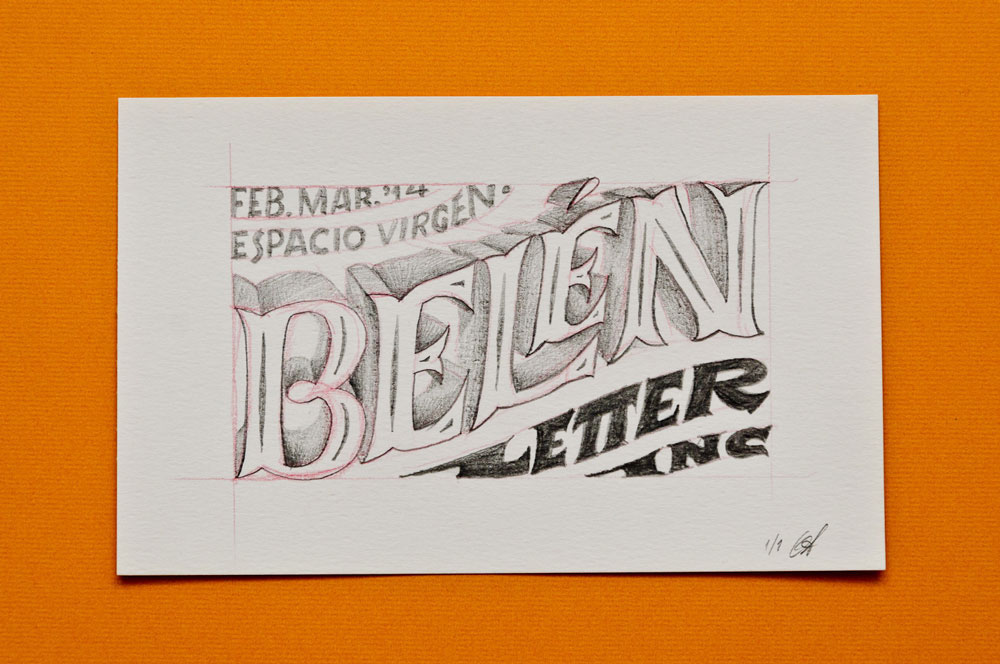 letter letters virgen originales lapiz pencil papel type lettering GuilleVizzari