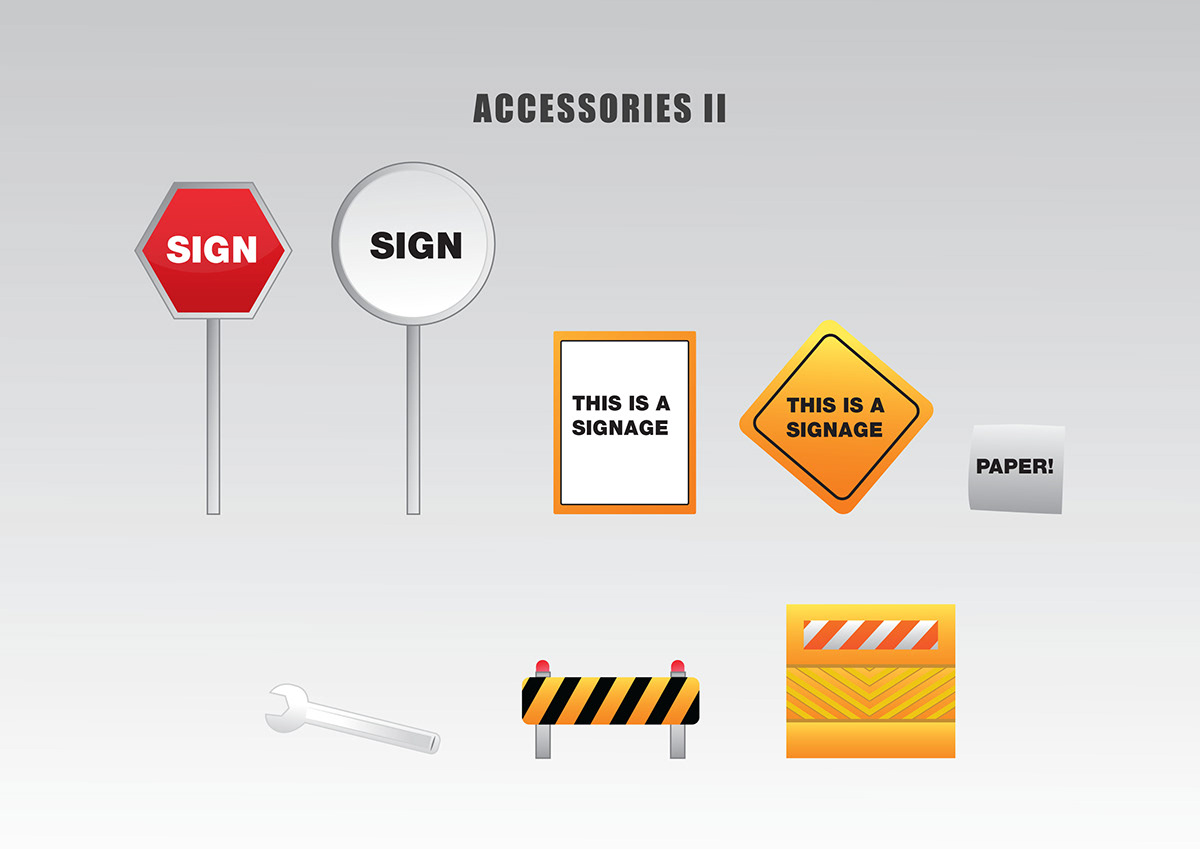 illustrations safety sign Signage graphicdesign
