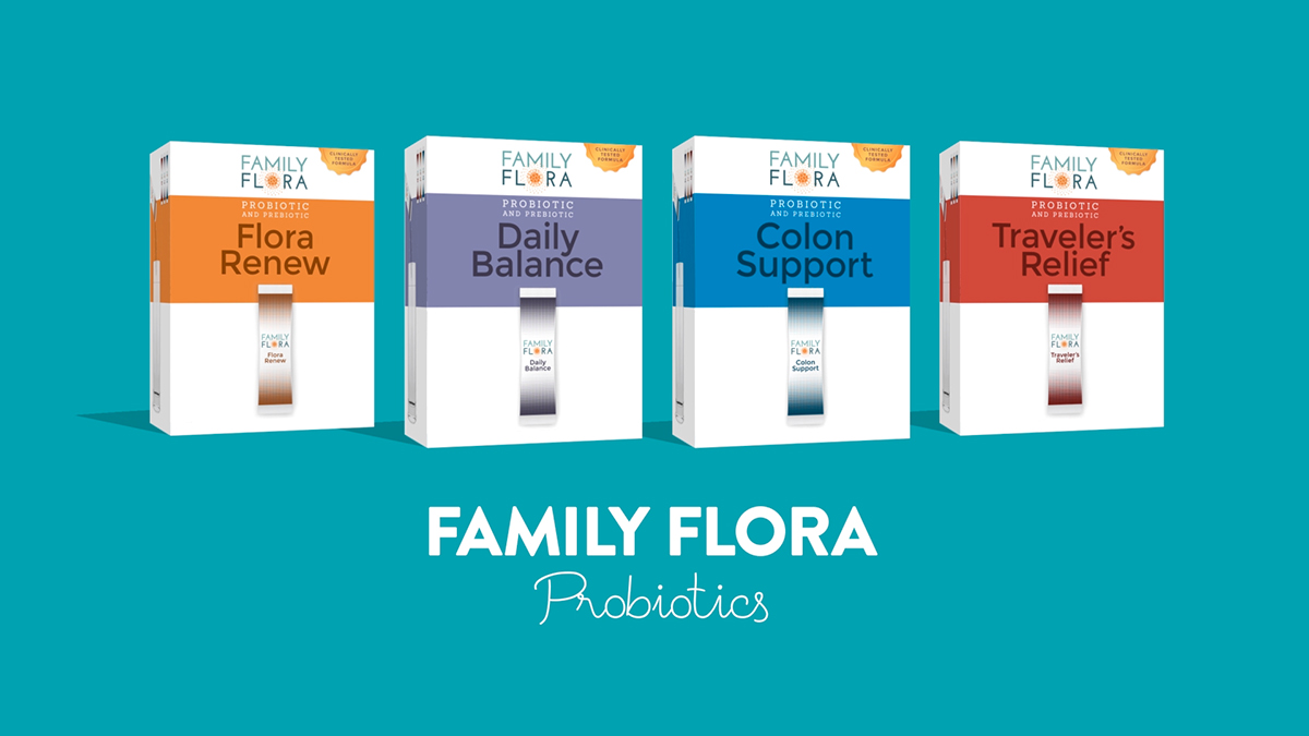 Family Flora Character Health Pharma
