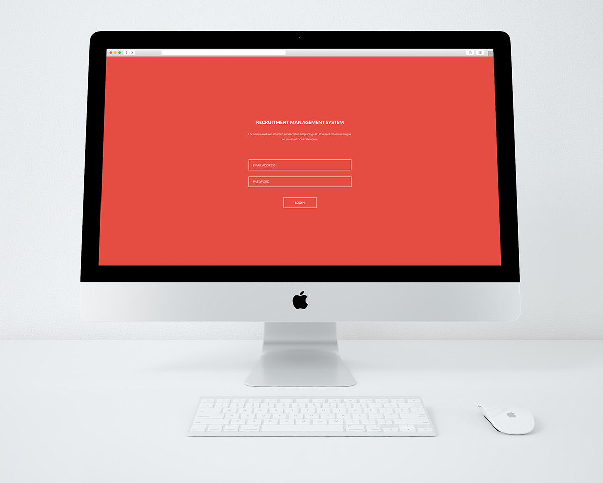 user interface iphone iMac Colour scheme concept recruitment system icons fonts lato Experience work in progress