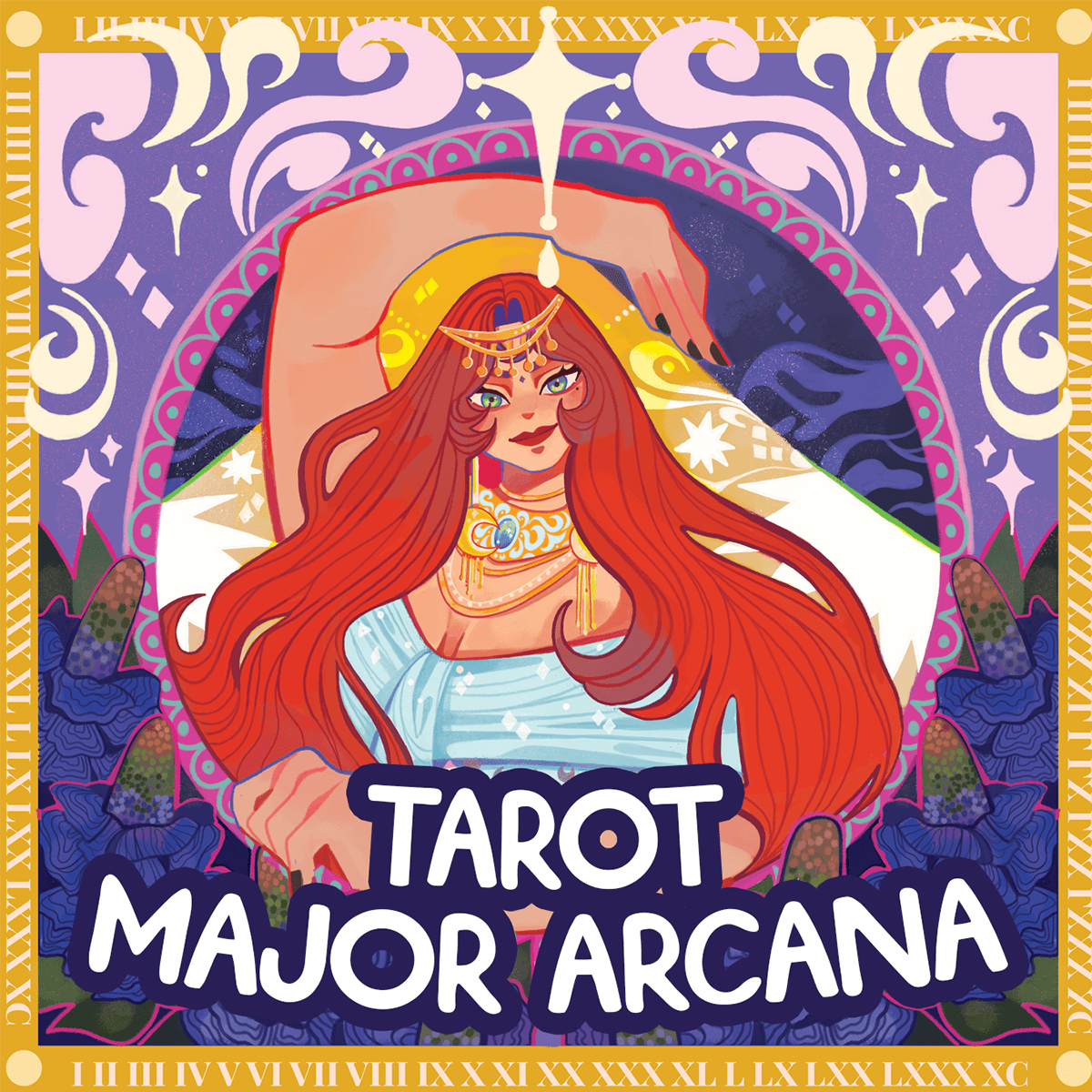 tarot Tarot Cards major arcana ILLUSTRATION  Character design  graphic design  cartoon artwork Digital Art 