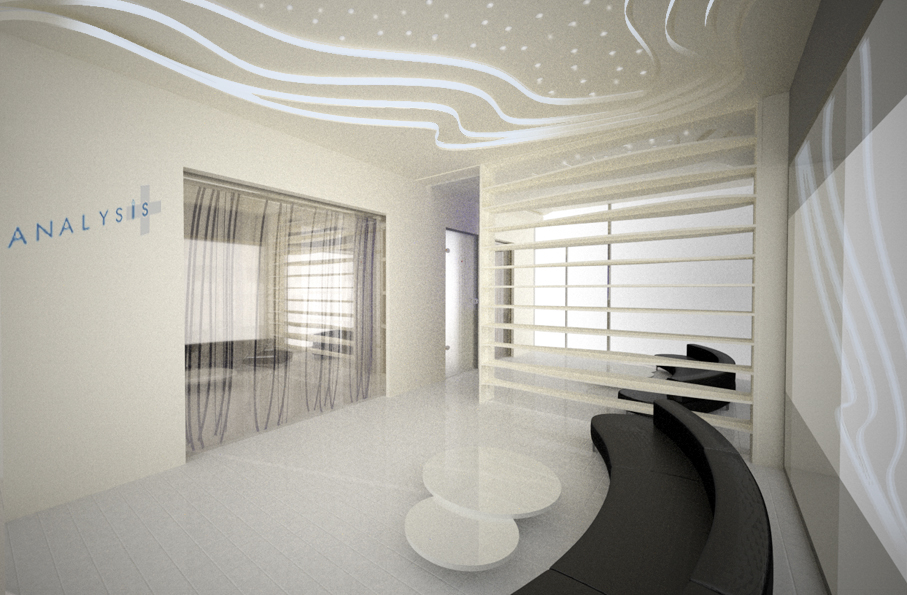 Analysis laboratory CHEMIST OFFICE architecturaldesign interiors Rhino Rhino3D visualisation