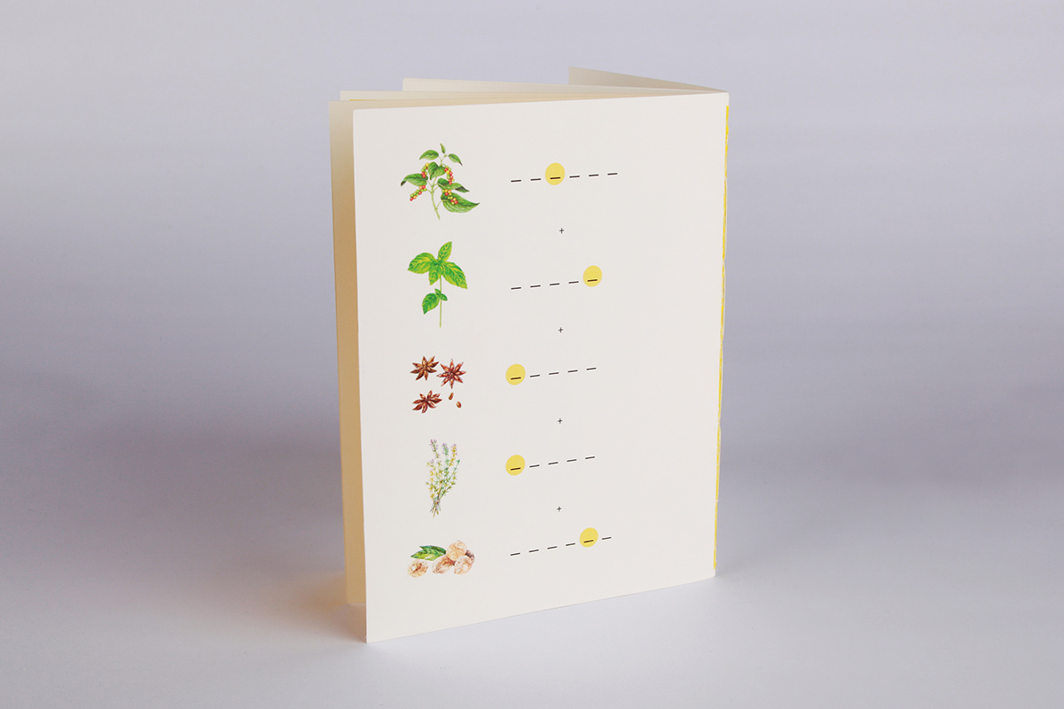 menu editorial design Layout typography   spices herbs Booklet Restautant