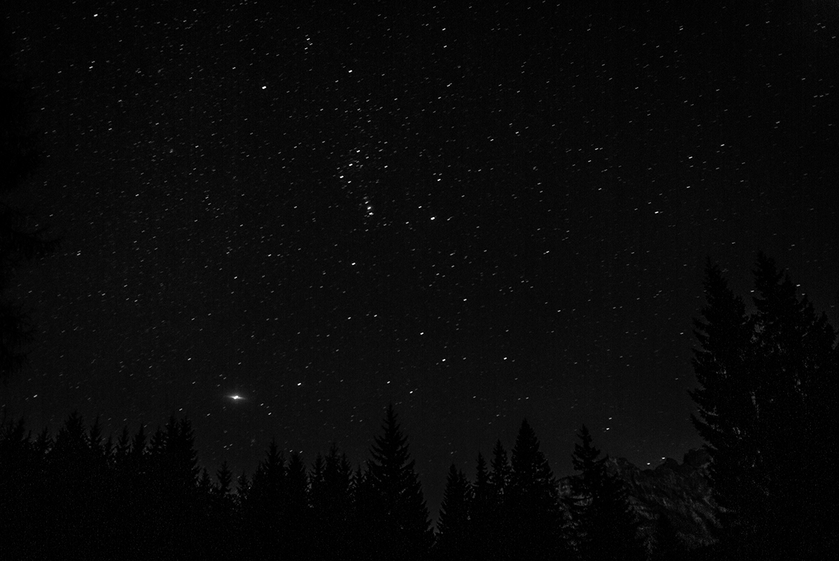 stars night Nikon D80 mountains