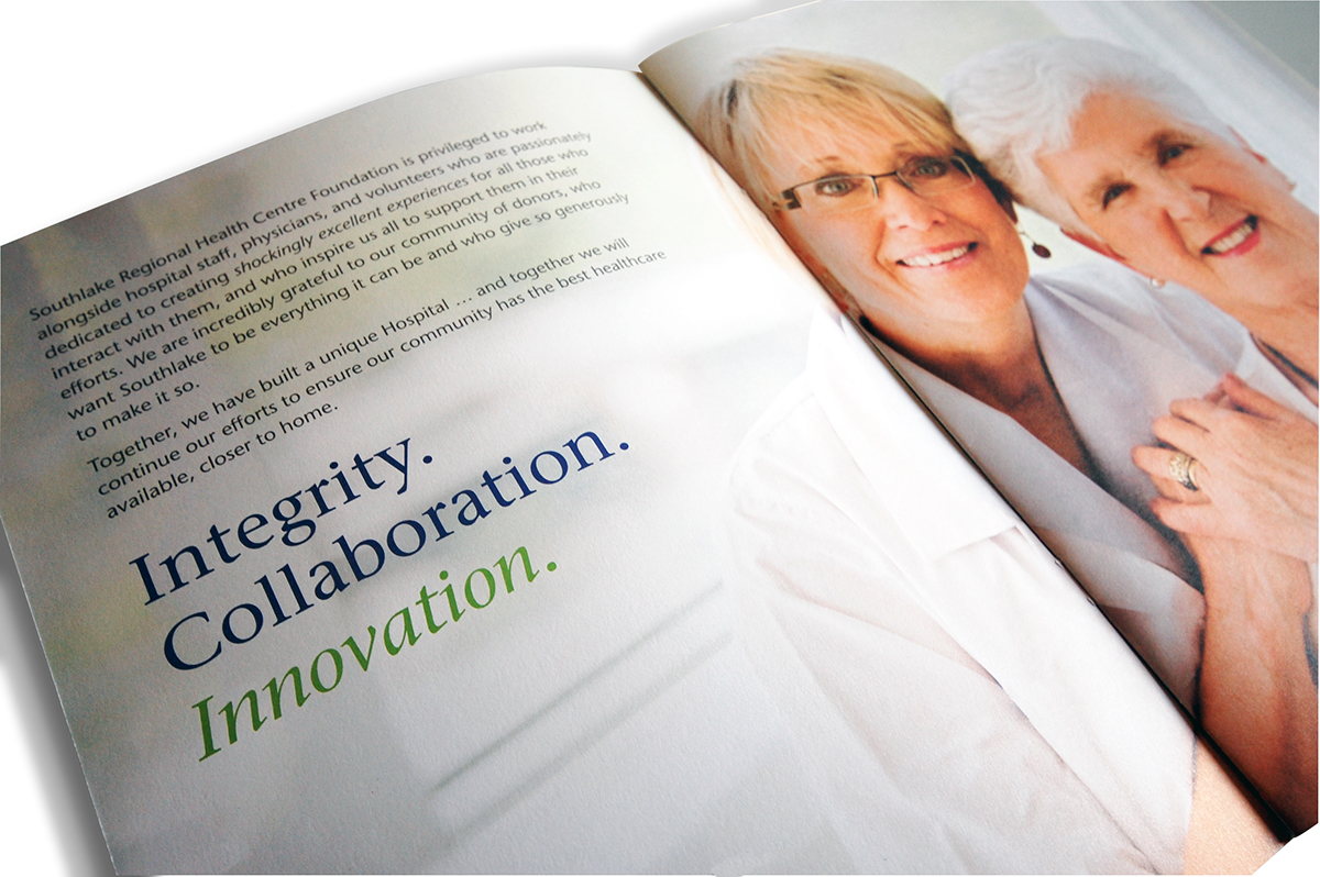 hospital healthcare annual report Corporate Brochure fundraising print design