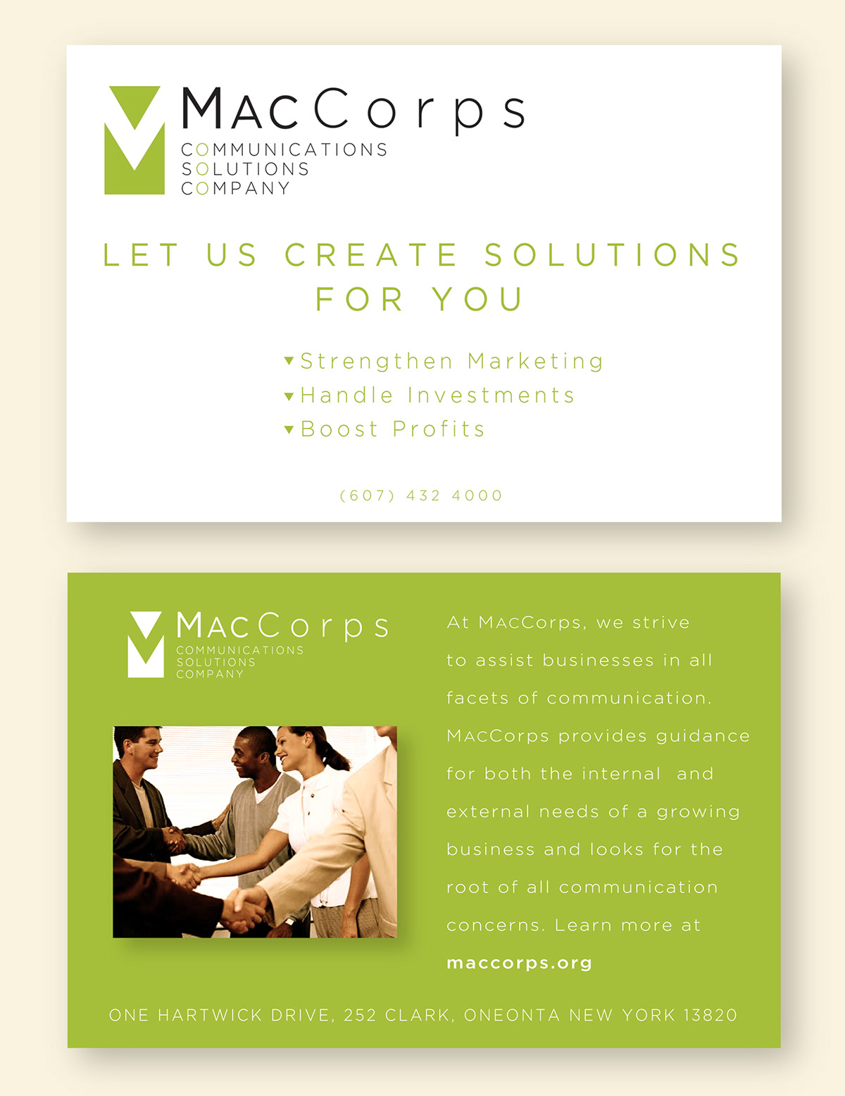 business Business Cards brochure