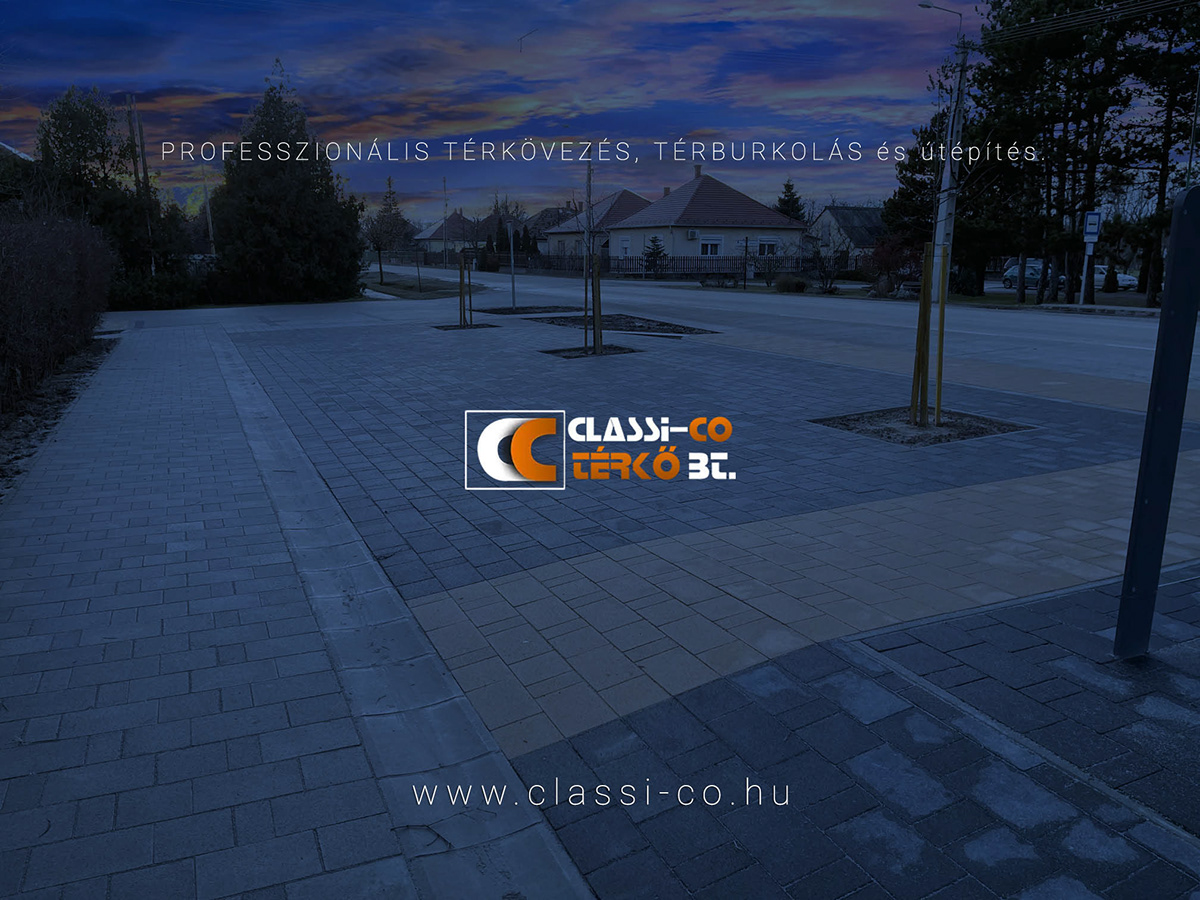 banner Paving company typography design