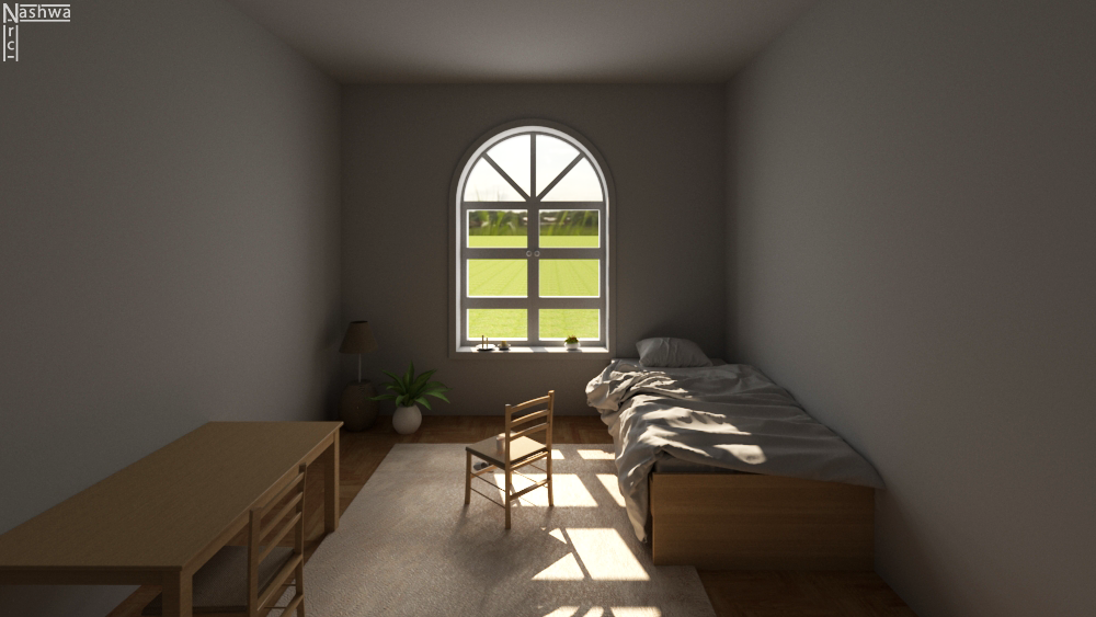 design Interior minimal room rustic