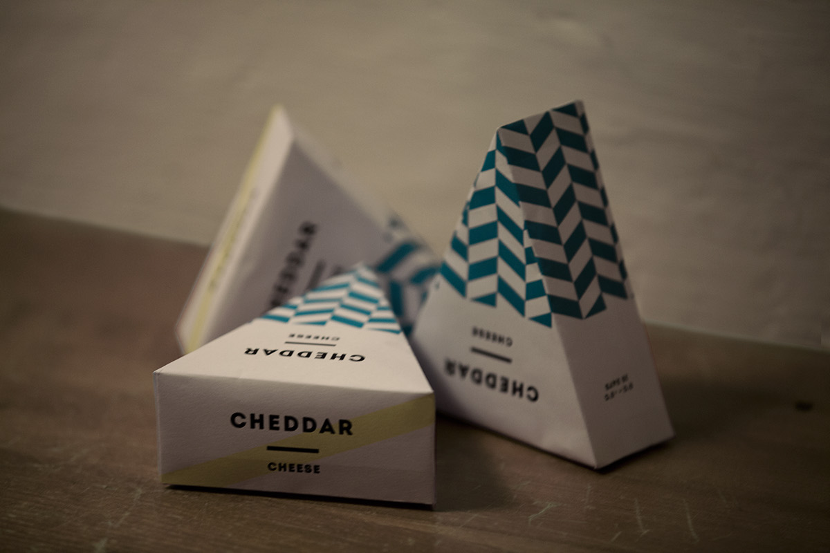 geometry Cheese packaging Food  Pack Cheese triangle