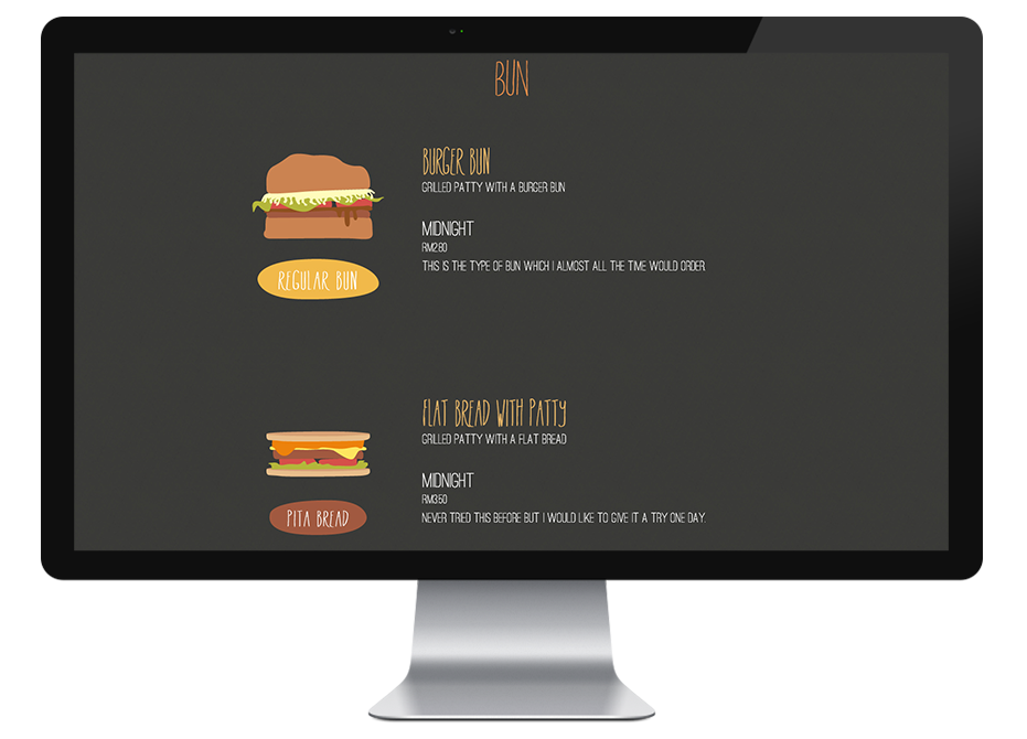 Ramly burger malaysia parallax Website student