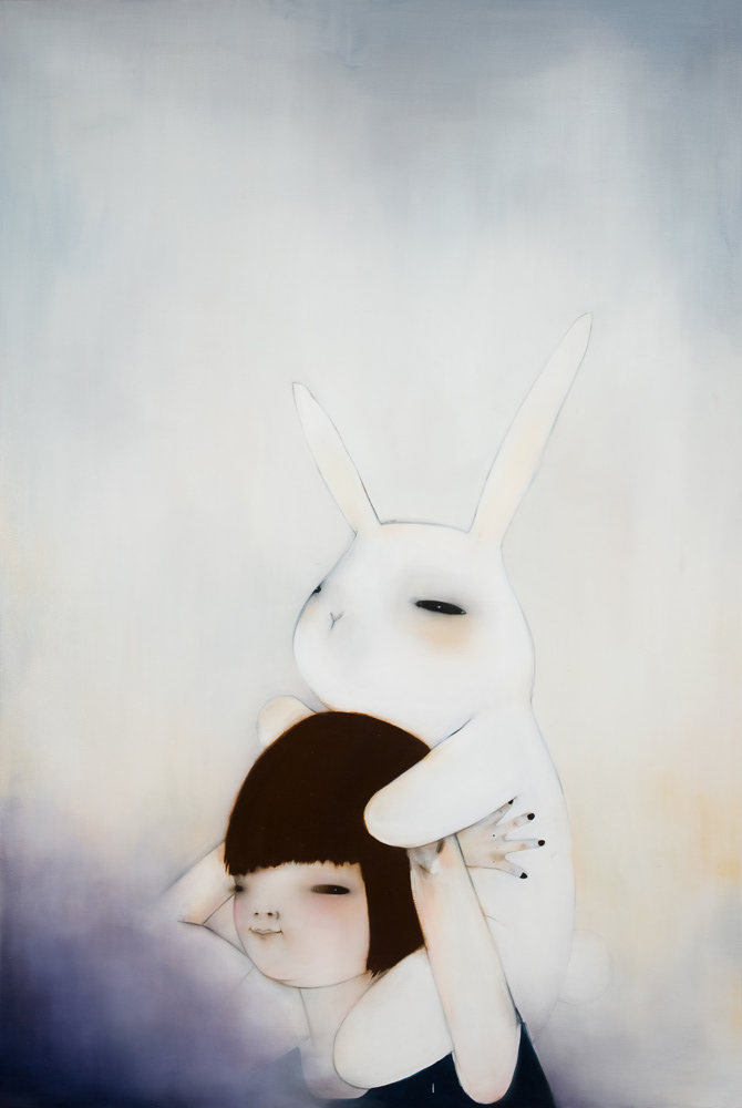 art asian bunny cute girl korean rabbit