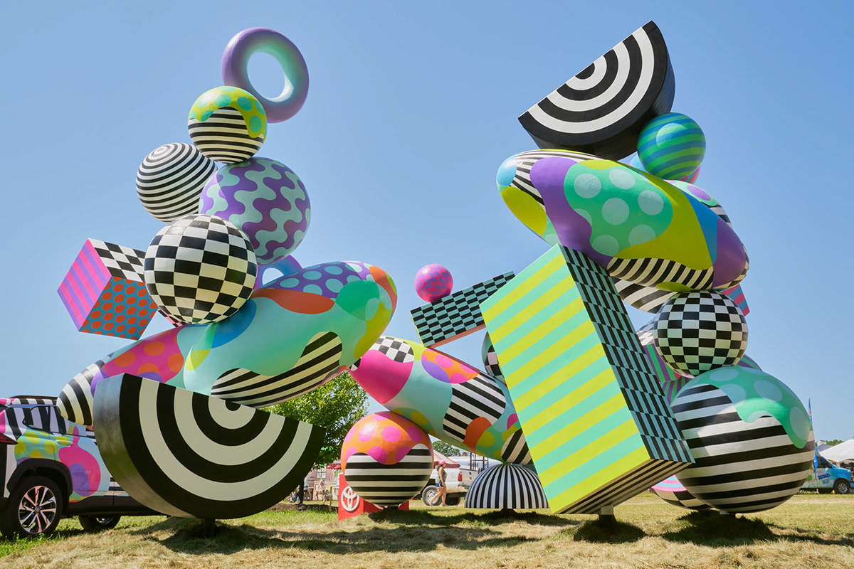 art artwork car design Corolla cross dreamscape installation Landscape large scale sculpture toyota