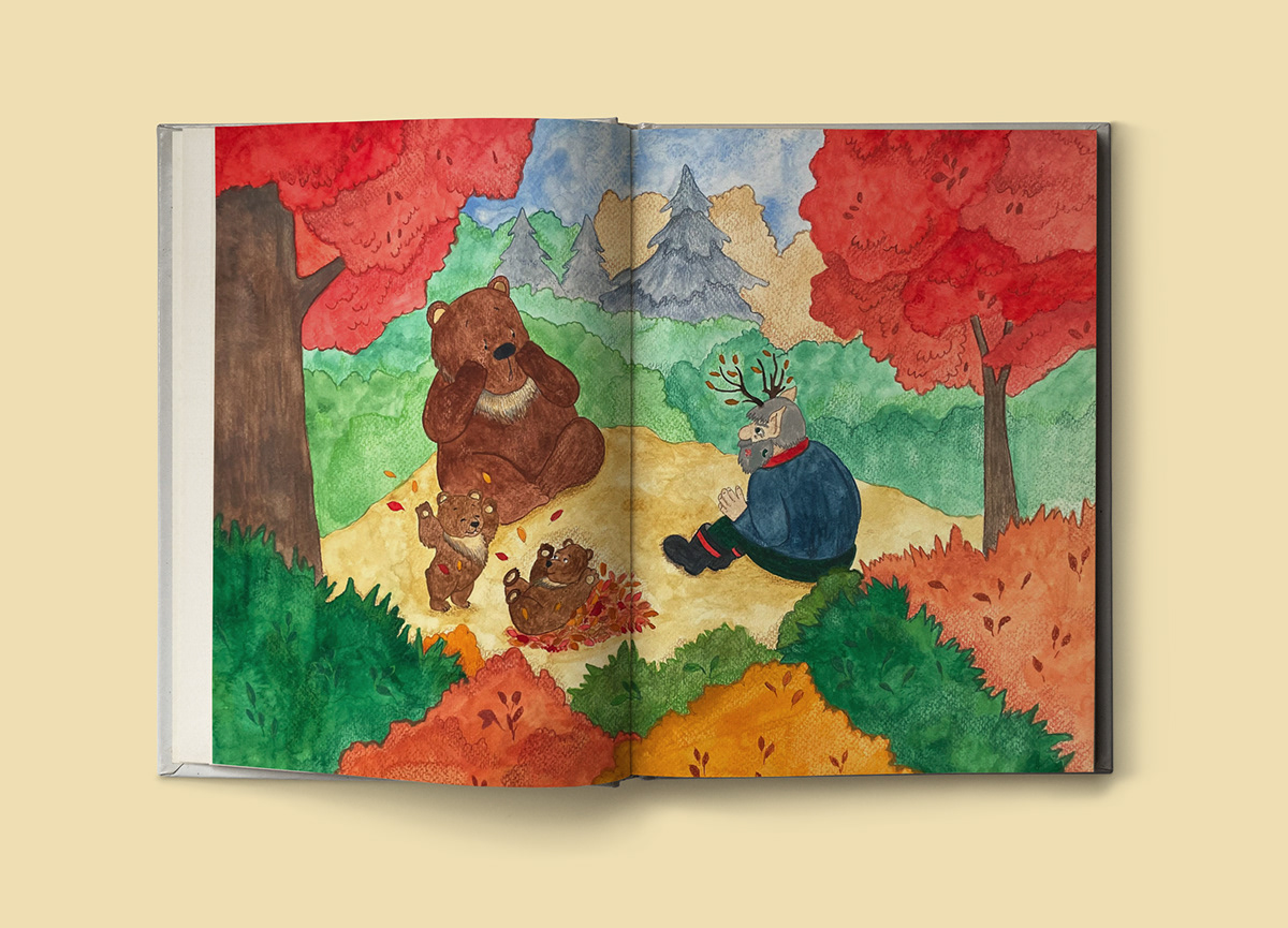 animals children illustration children's book cute fairy tale forest ILLUSTRATION  kids illustration Magic   Picture book