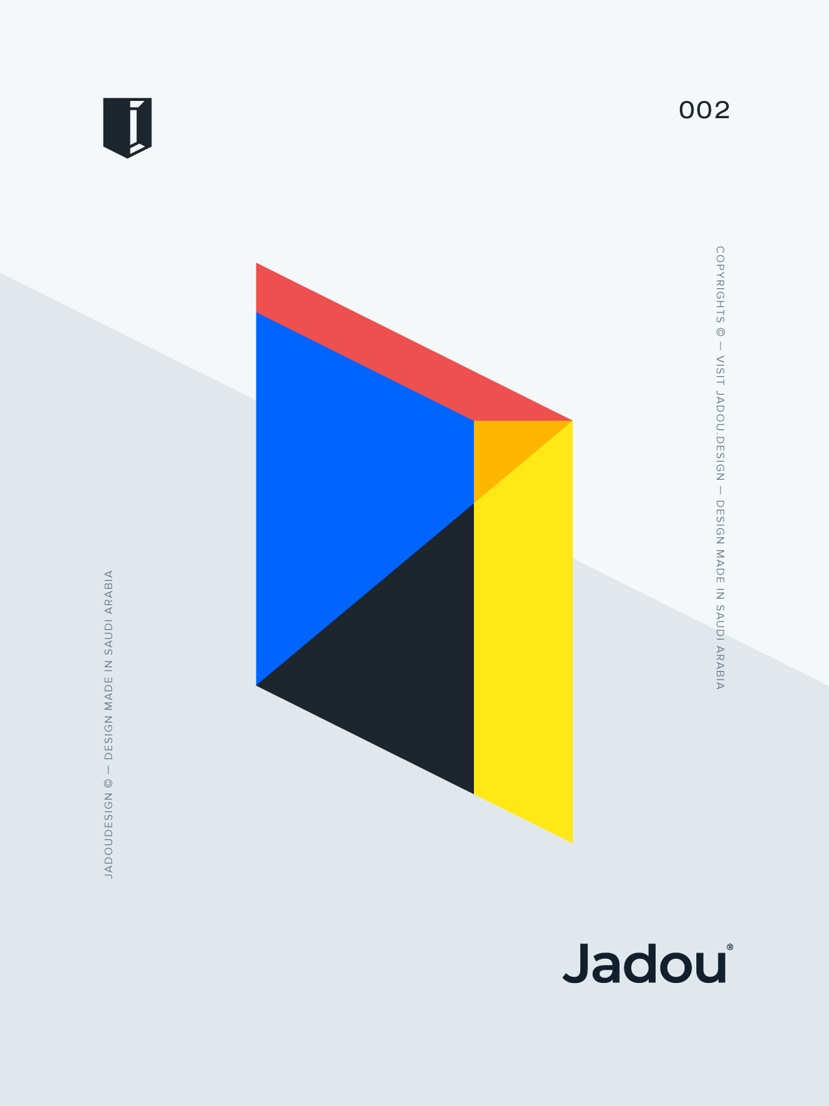 abstract brand identity clean Collection geometry jadou minimal modern poster simple
