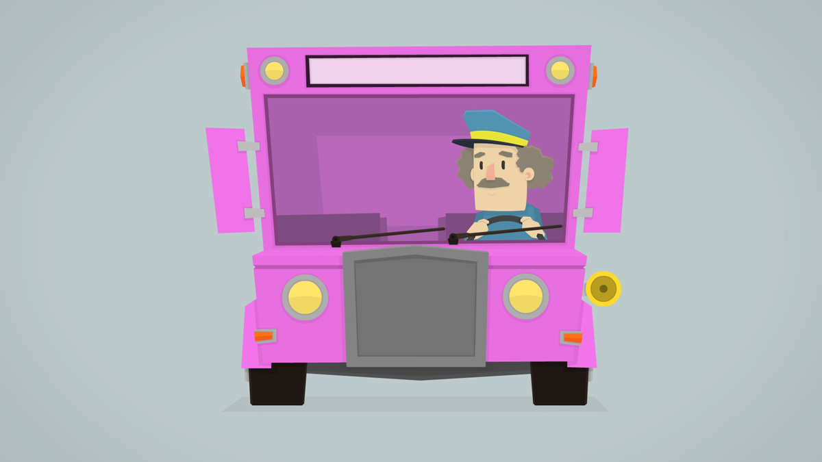 Wheels on the bus - Nursery rhyme animation on Behance