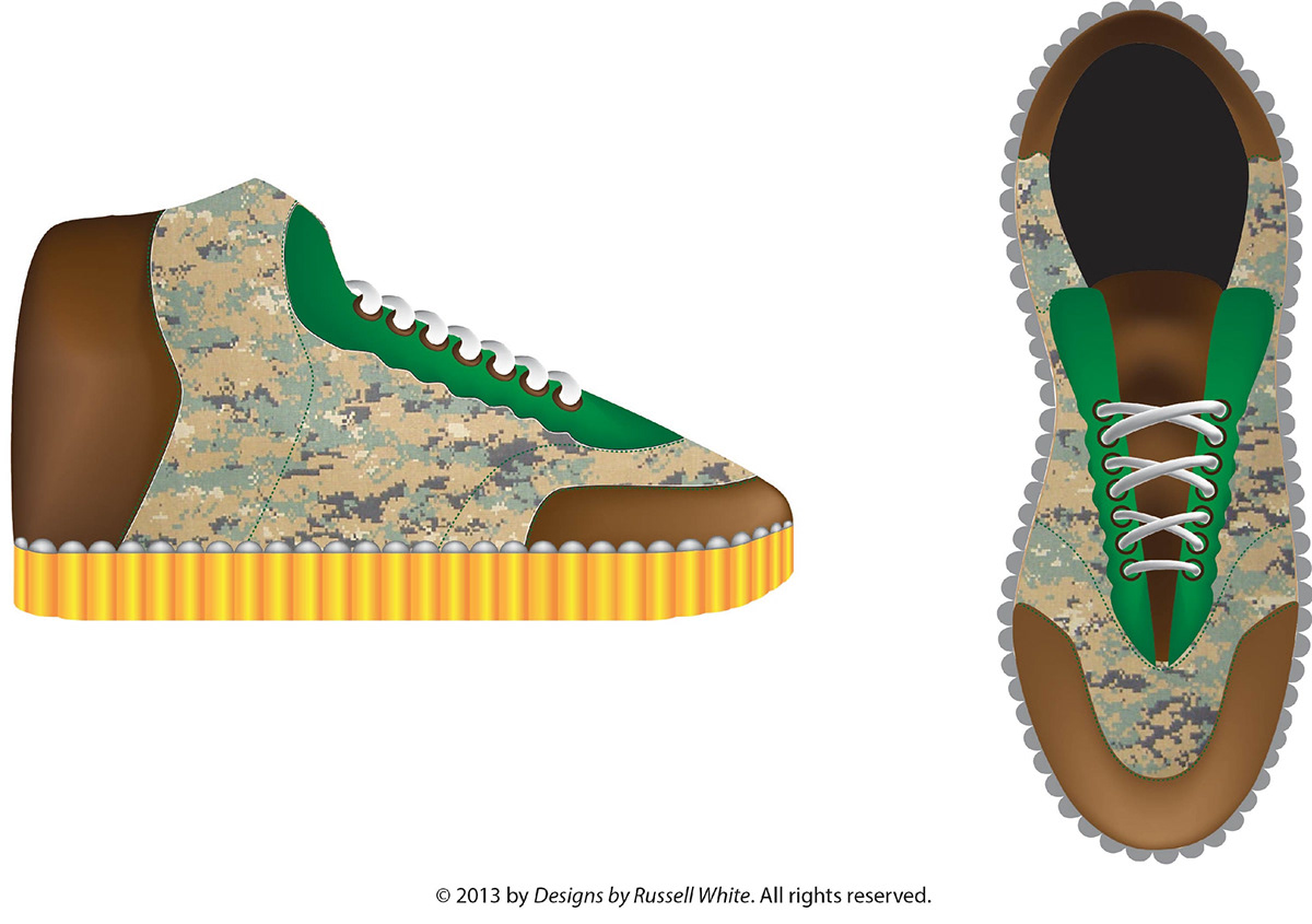 footwear design graphic illustration