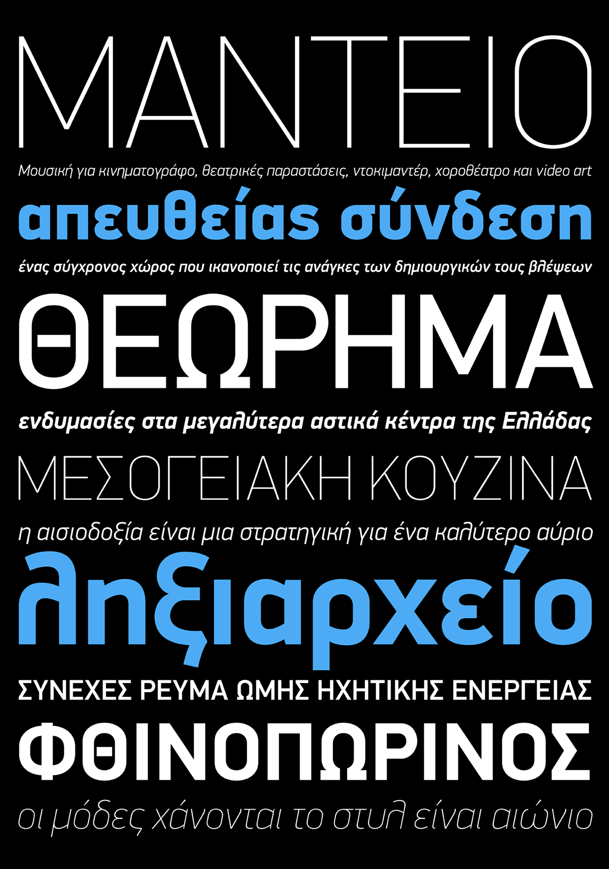 font design  foundry Parachute athens worldwide living brands din Display font Panos Vassiliou PF Din Display text font brands logotypes modern