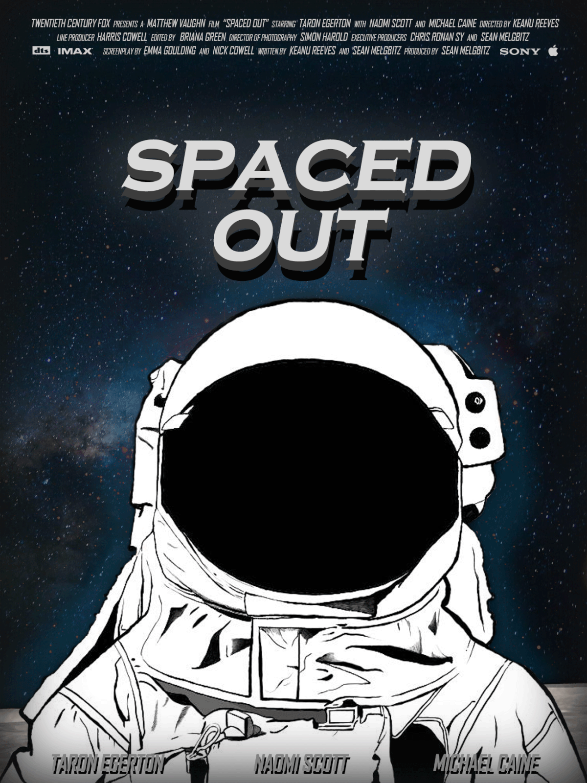 Adobe Photoshop astronaut movie movie design movie poster movie poster design photoshop poster Poster Design Space 