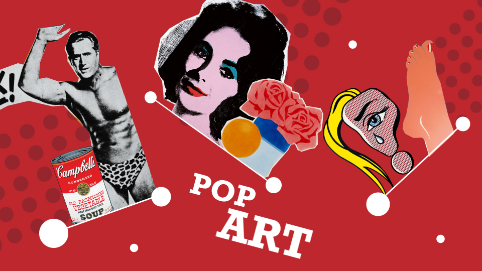 Pop Art The 1960 60's culture collage Andy Warhol Beatles saul bass sixties motion design