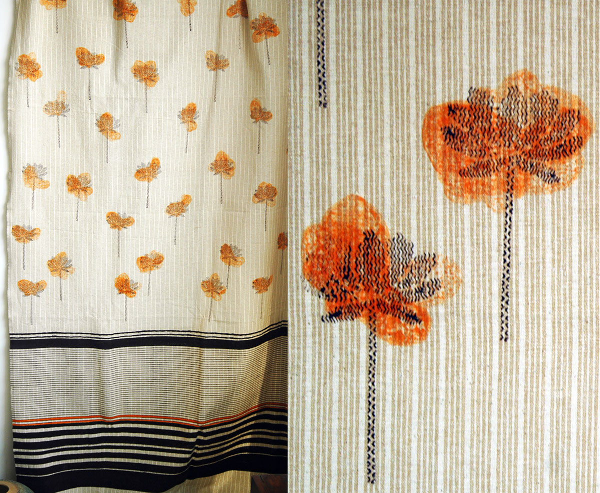home linen cushion block print curtain designs home furnishings bedlinen table linen Textiles