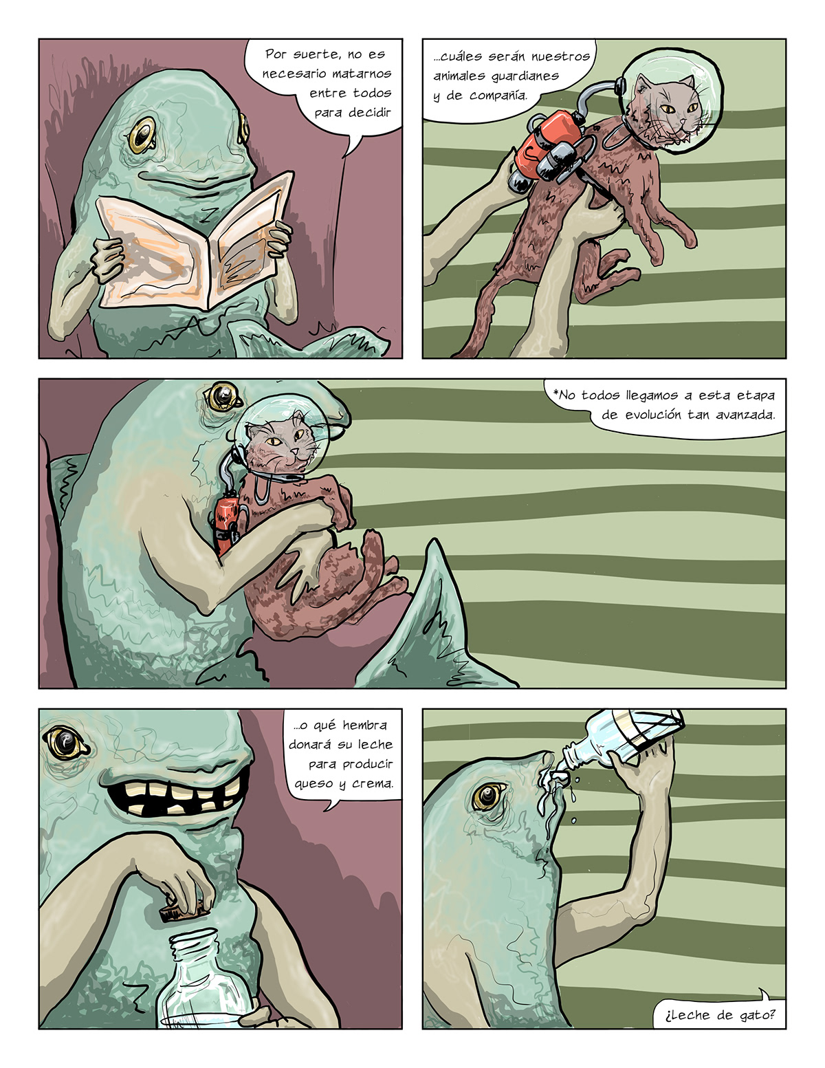 comic comics apocalipsis pez trucha animales