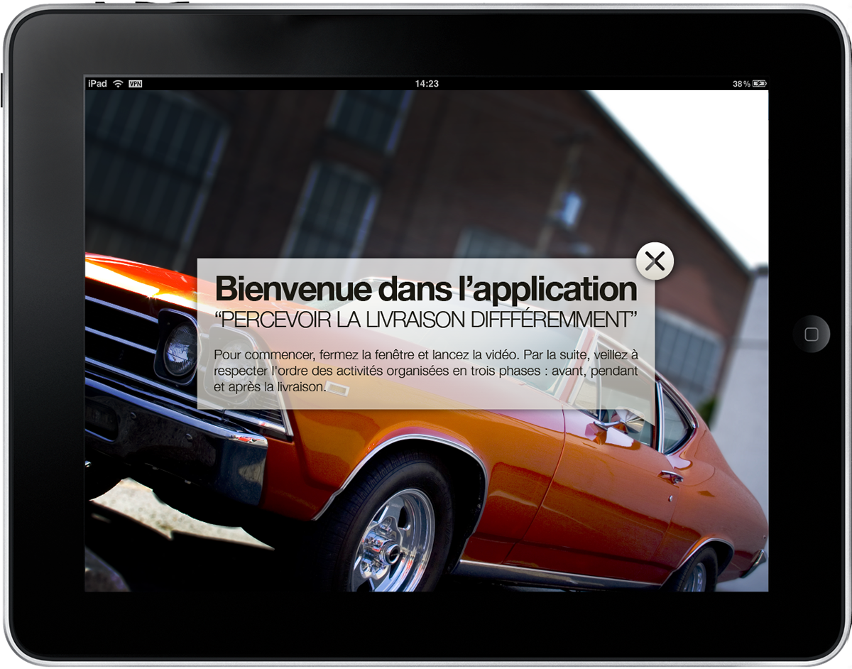 iPad app application user interface UI Carmaker