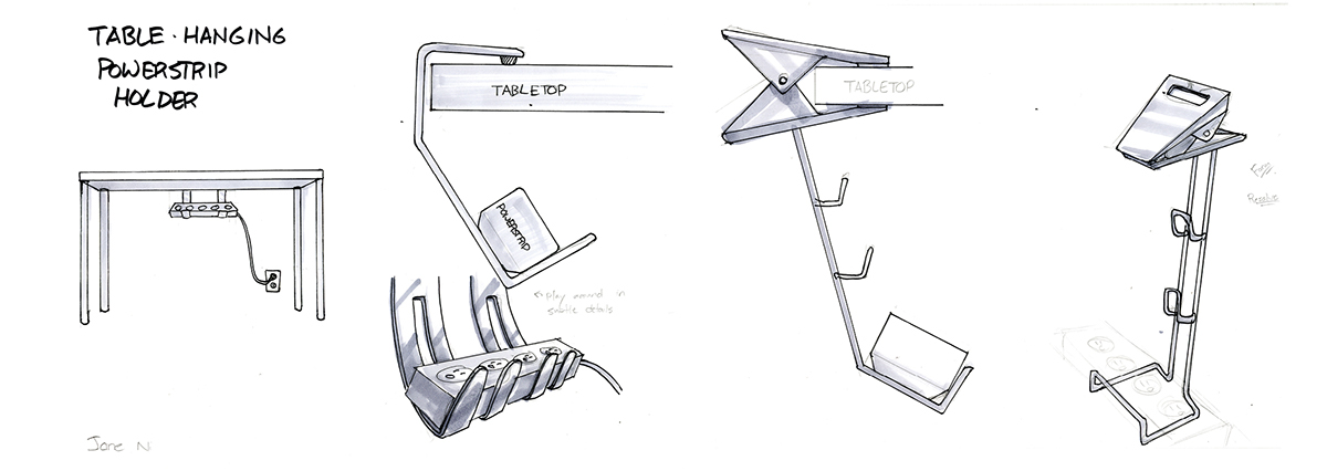 design challenge powerstrip Kikkerland the container store risd