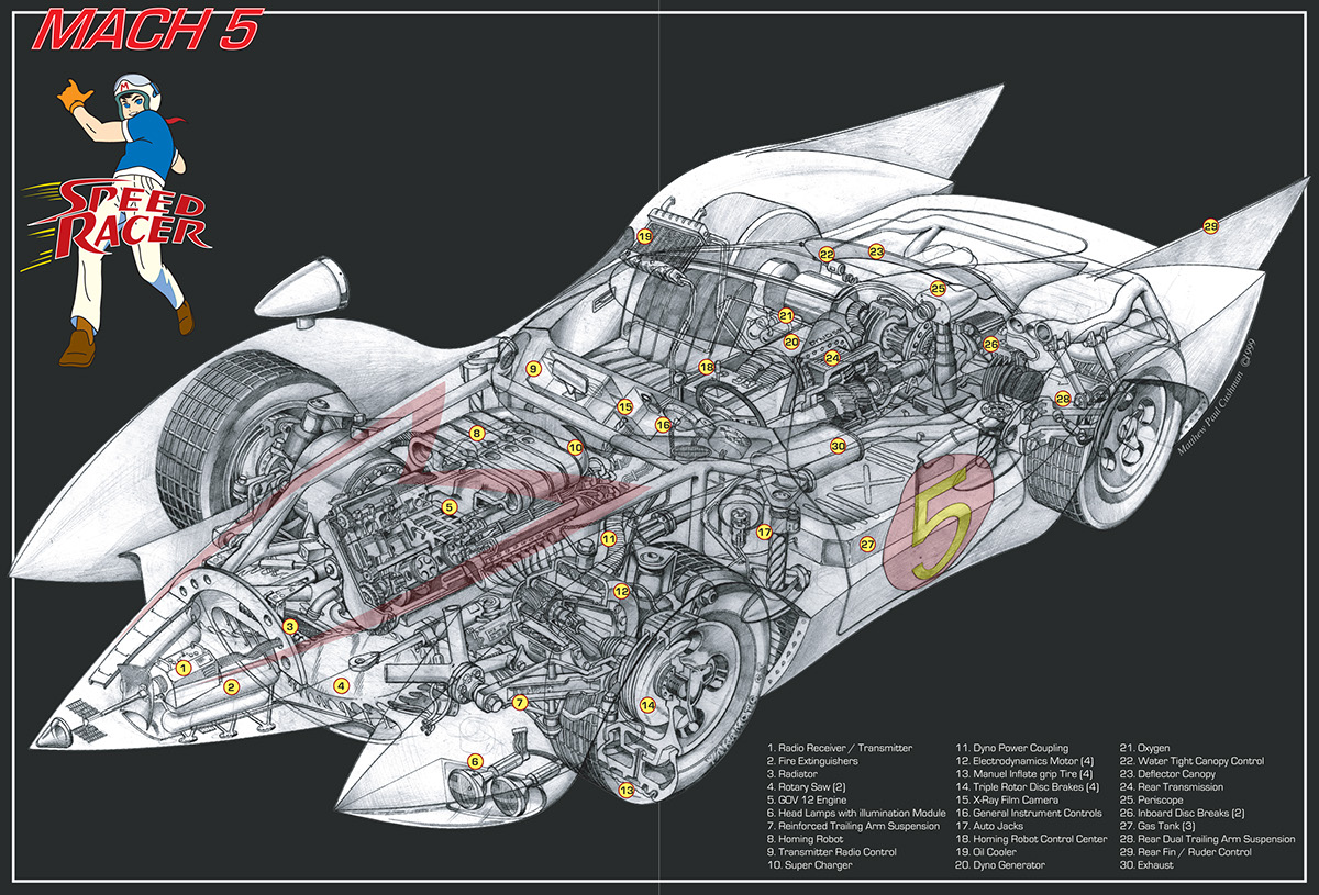 cutaway technical illustration cross sections science fiction