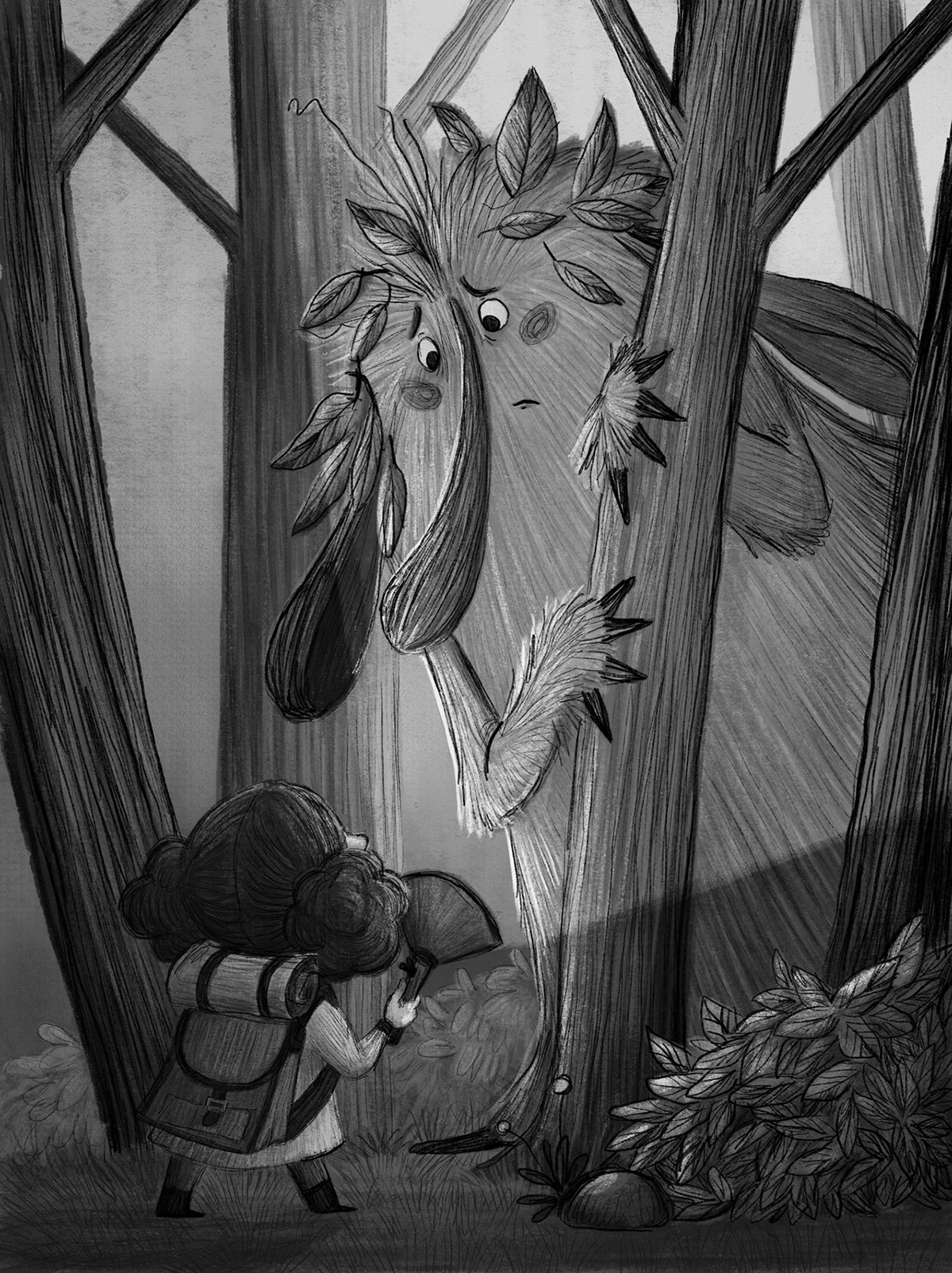 forest ILLUSTRATION  kids monster