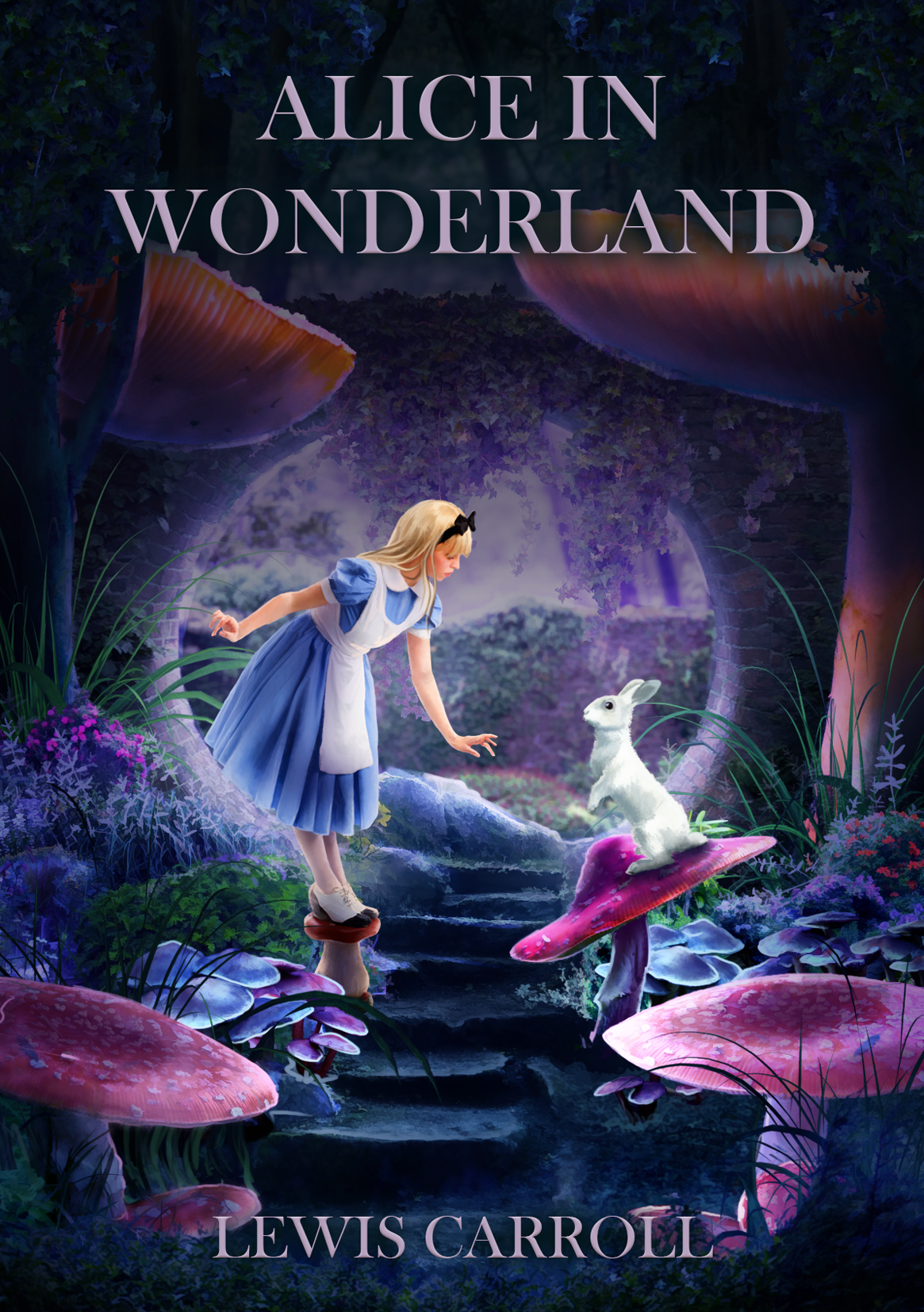 Alice in Wonderland Book Cover on Behance