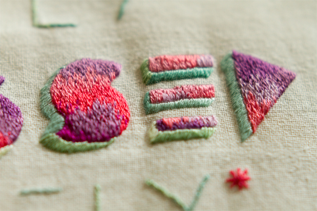lettering Embroidery needle and thread Patterns Lyrics