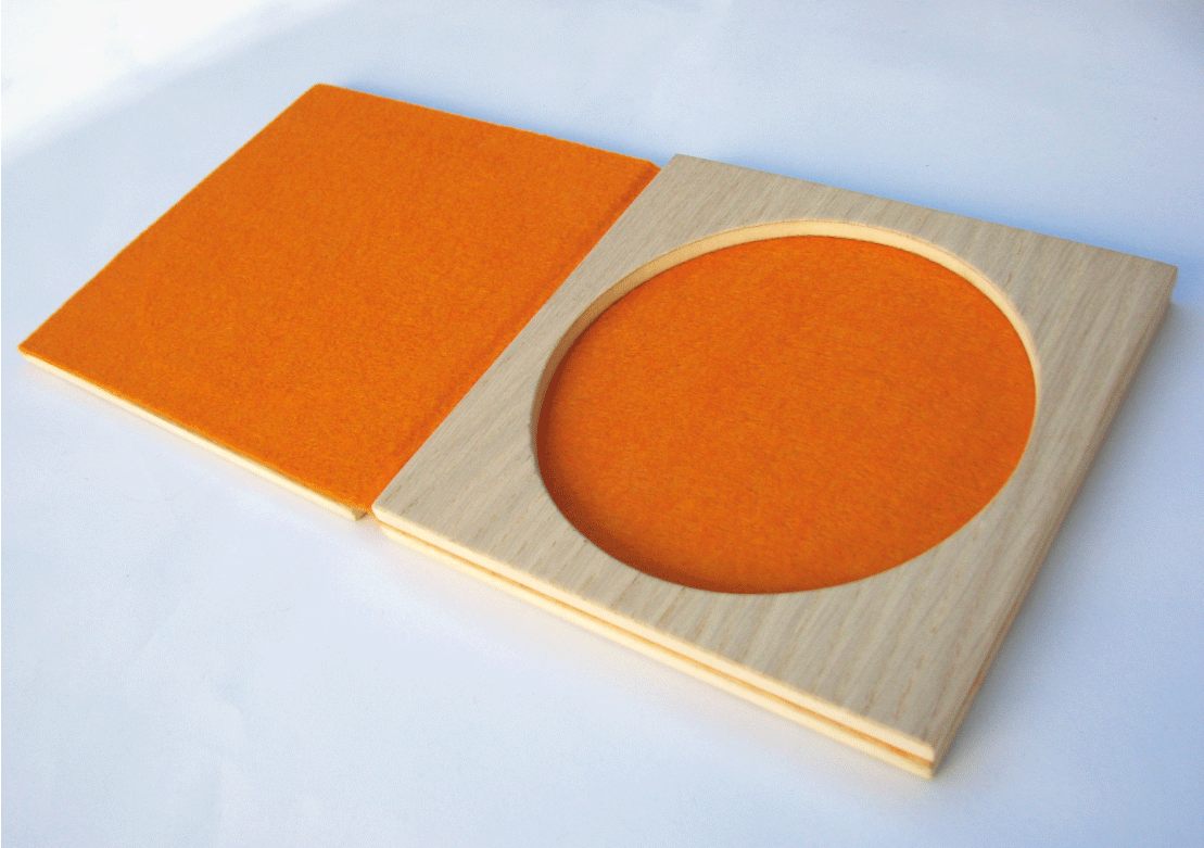 Baskerville thread cd poster CD packaging type orange