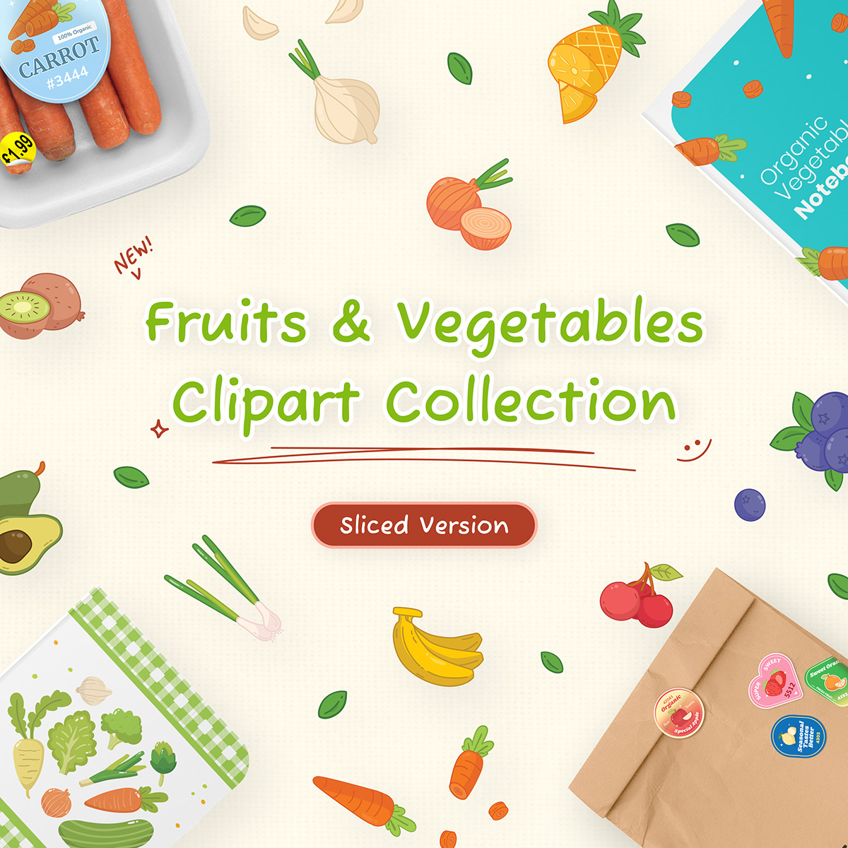 artwork clipart Digital Art  fruits ILLUSTRATION  pattern seamless vector vegetables wallpaper