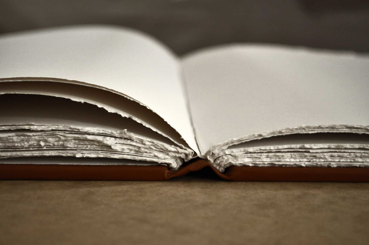 leather  Bookbinding sketchbook handbound