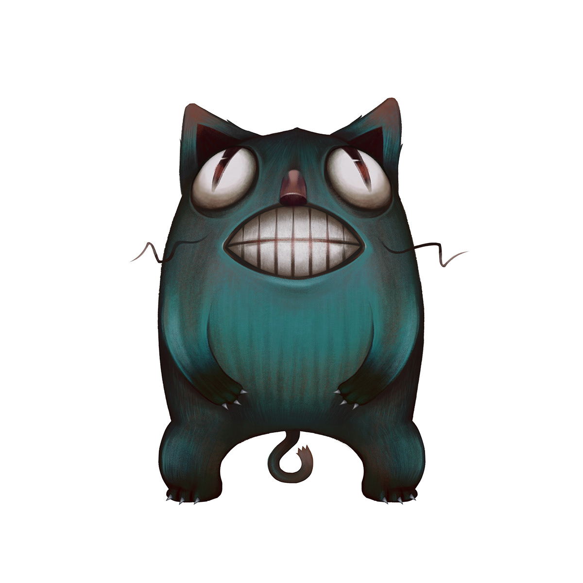 Cat cute DigitalPaint monster sketch