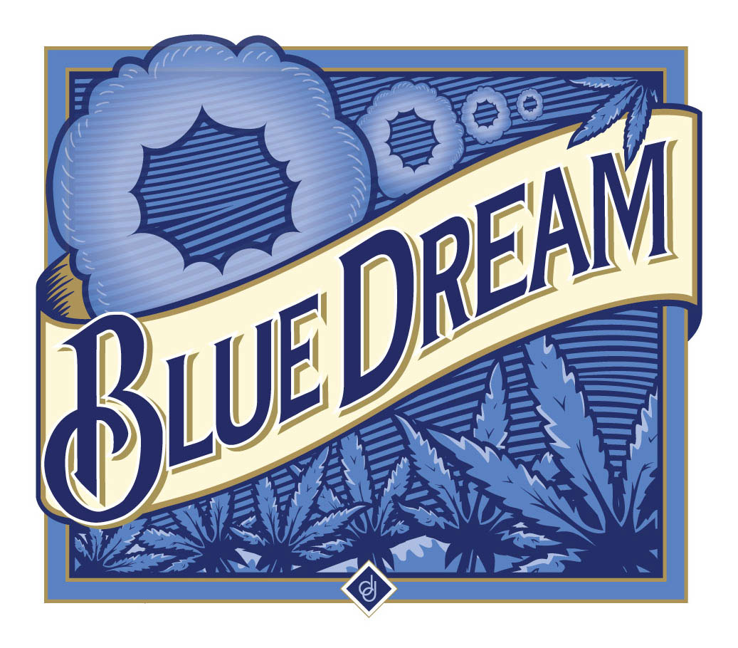 Blue Dream blue dream blue moon moon beer weed alcohol marijuana Street street wear hip cool vector art