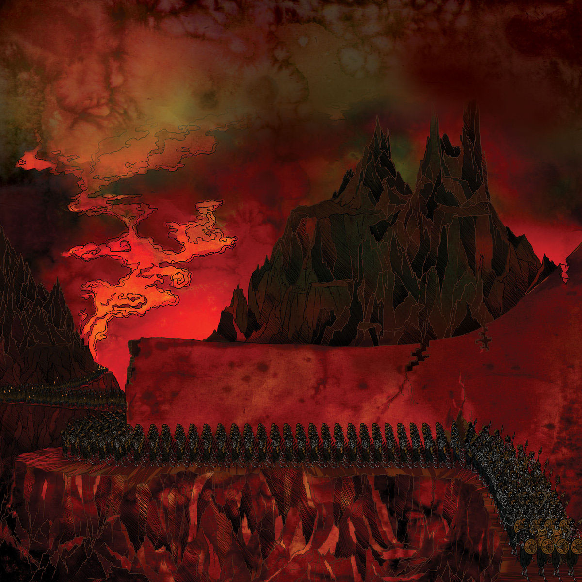 metal doom HeavyMetal Album India albumart djinnandmiskatonic music art dark