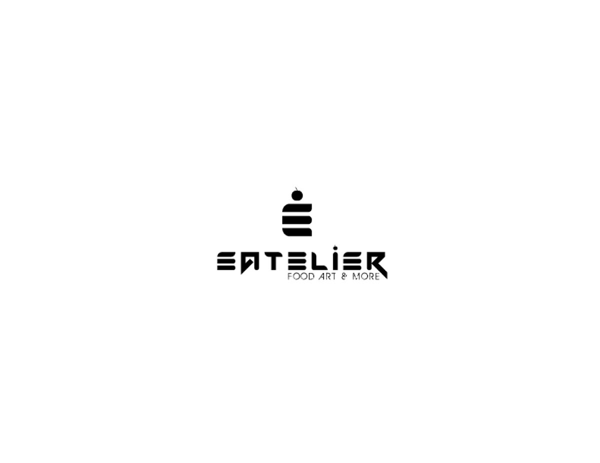 EATRLIER food art and more Logo Logo Design Designer FK brand logo Brand Design