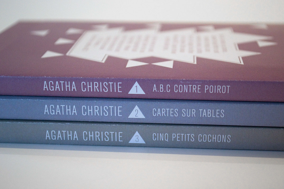 agatha christie christie book livre Serie minimalist minimaliste interactive interactif Participation Collection cover Ágatha