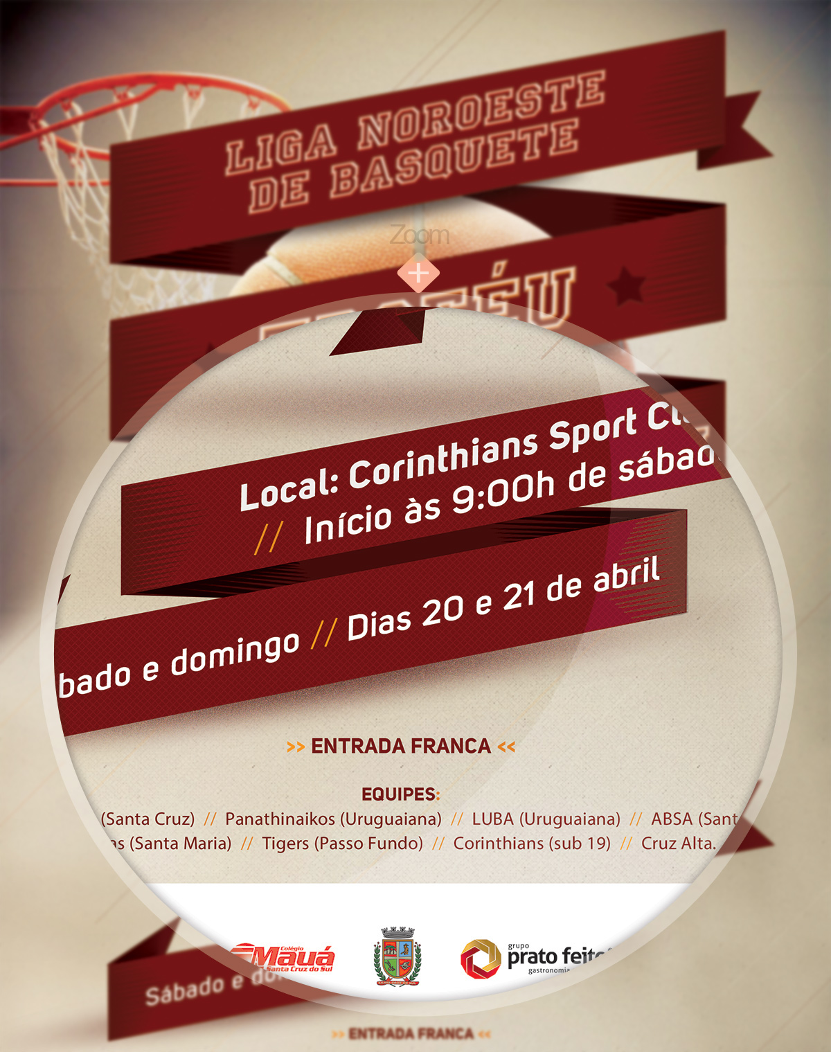 graphicdesign newspaper ad basket flyer cartaz mobile trophy Medal Medalha manipulation