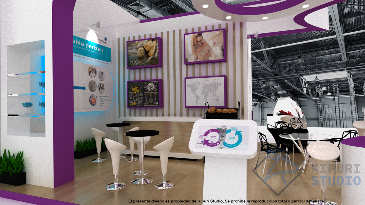 booth design Exhibition  Advertising  marketing   Event Design design stands eventos furniture Render