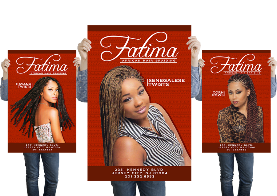 Fatima African Hair Braiding Salon Branding On Behance