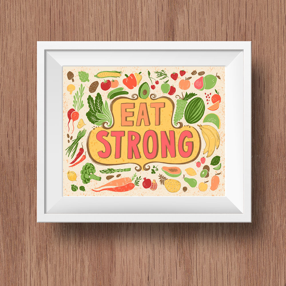 Health healthy eating healthy food Food  vegan Vegetarian paleo Low Carb vegetable Fruit lettering HAND LETTERING strong colorful #ketogenic