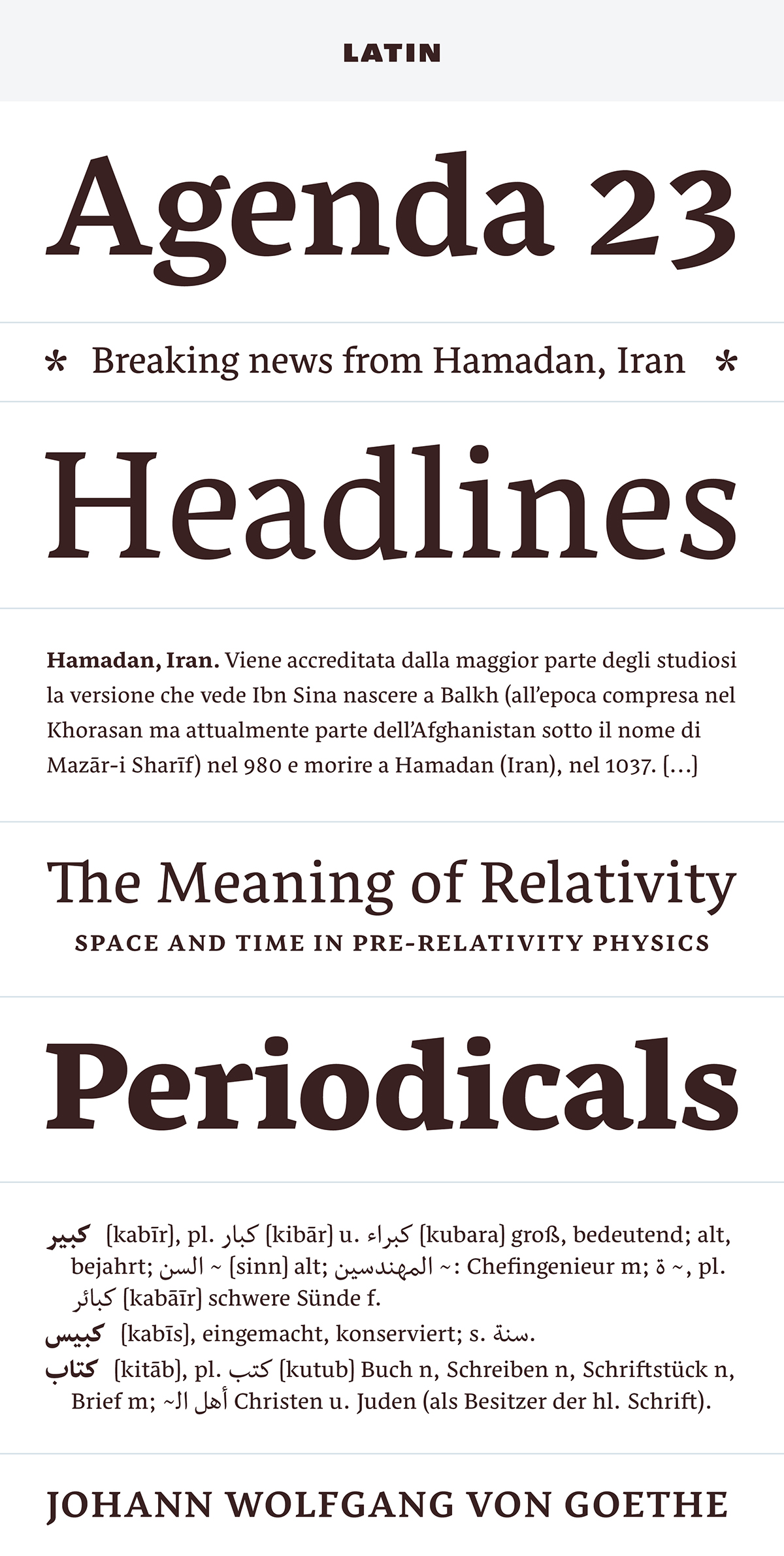 nassim Titus Nemeth rosetta type foundry Typeface font serif typedesign news editorial arabic persian