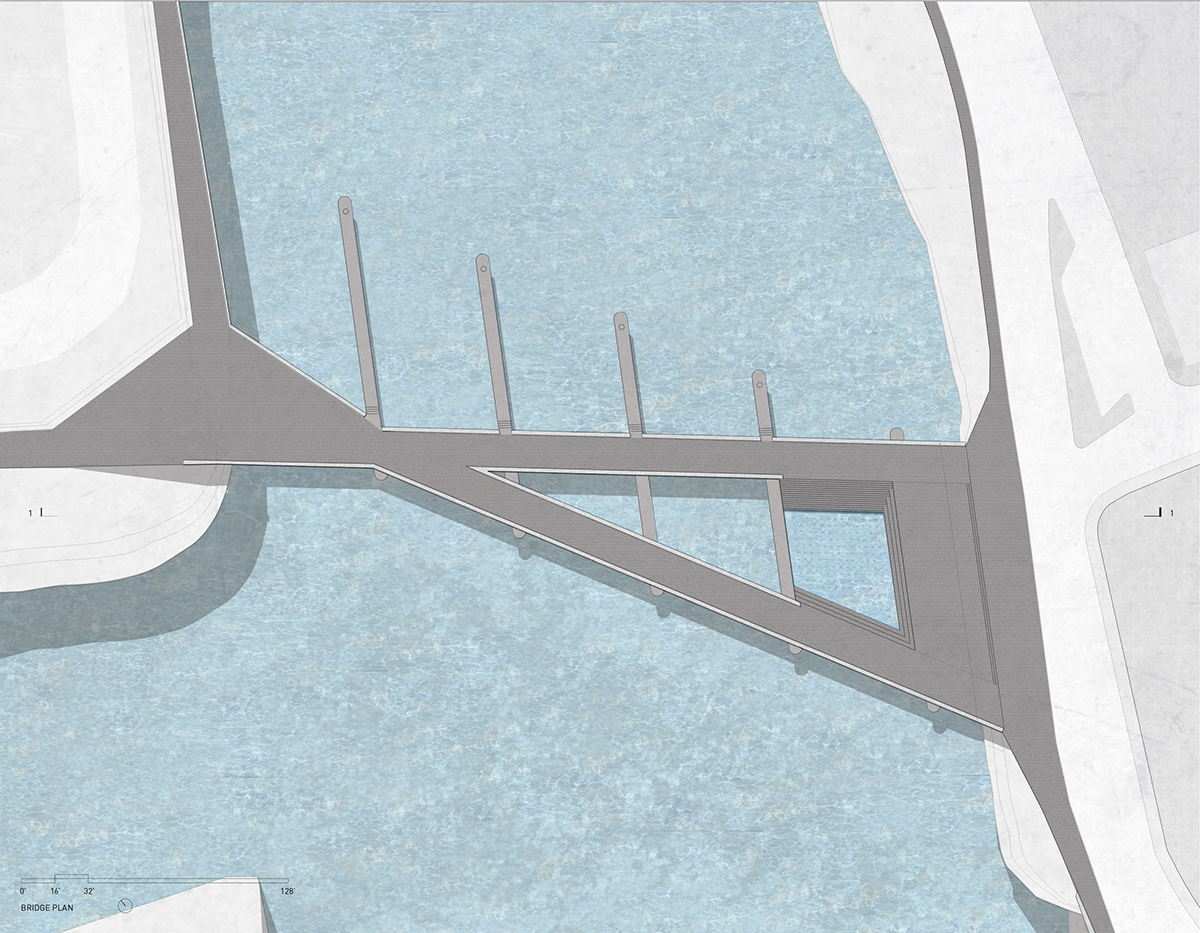 design risd m.arch Void emptiness Providence Rhode Island swimming Pool water bridge Grad Show 2015