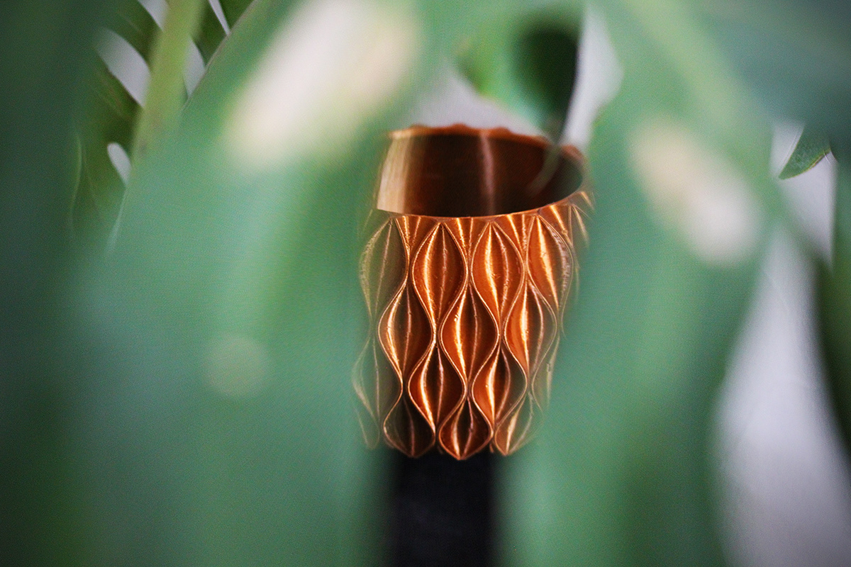 biomimicry parametric 3d print bio design Vase Nature Plant math product design  industrial design 