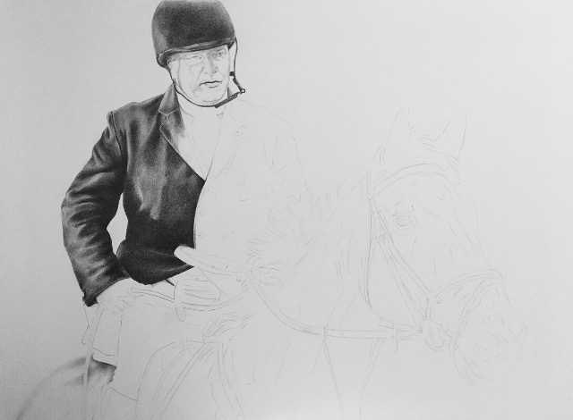 sketch sketchbook commission wip WorkInProgress Drawing  pencil Bristolboard pencilportrait draweveryday horse horsedrawing equineart