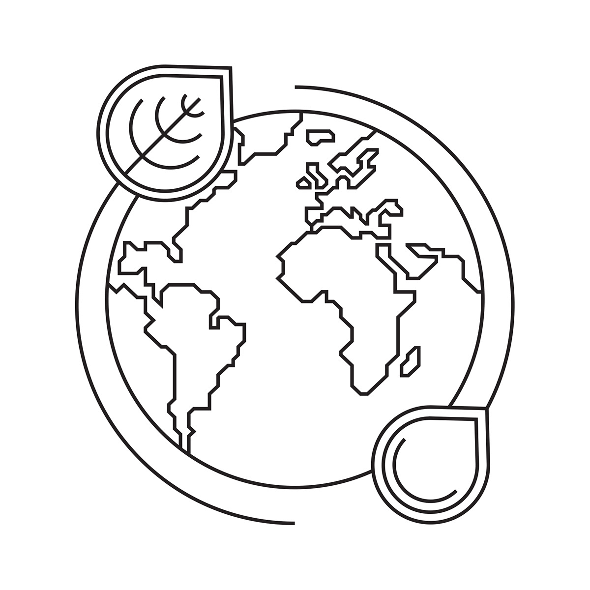 climate environment infographic pictograms stadium Sustainability symbols vecor