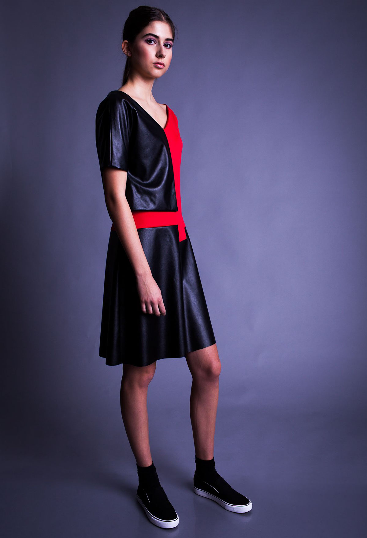 bauhaus red black dress object Fashion 